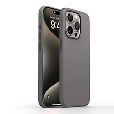 Custodia Silicone Ultra Sottile Morbida 360 Gradi Cover YK1 per Apple iPhone 13 Pro Max Grigio Scuro