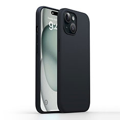 Custodia Silicone Ultra Sottile Morbida 360 Gradi Cover YK1 per Apple iPhone 14 Nero