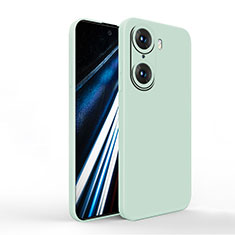 Custodia Silicone Ultra Sottile Morbida 360 Gradi Cover YK1 per Huawei Honor 60 Pro 5G Verde Pastello