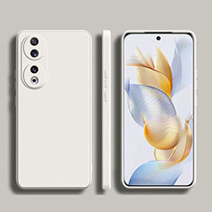 Custodia Silicone Ultra Sottile Morbida 360 Gradi Cover YK1 per Huawei Honor 90 5G Bianco