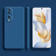 Custodia Silicone Ultra Sottile Morbida 360 Gradi Cover YK1 per Huawei Honor 90 5G Blu