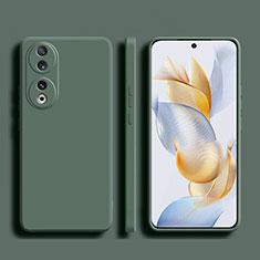 Custodia Silicone Ultra Sottile Morbida 360 Gradi Cover YK1 per Huawei Honor 90 5G Verde