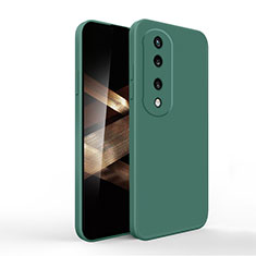 Custodia Silicone Ultra Sottile Morbida 360 Gradi Cover YK1 per Huawei Honor X7b Verde
