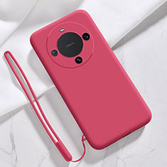 Custodia Silicone Ultra Sottile Morbida 360 Gradi Cover YK1 per Huawei Mate 60 Pro+ Plus Rosso