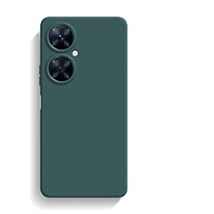Custodia Silicone Ultra Sottile Morbida 360 Gradi Cover YK1 per Huawei Nova 11i Verde Notte