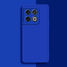 Custodia Silicone Ultra Sottile Morbida 360 Gradi Cover YK1 per OnePlus 10 Pro 5G Blu