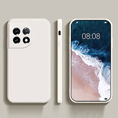 Custodia Silicone Ultra Sottile Morbida 360 Gradi Cover YK1 per OnePlus 11 5G Bianco