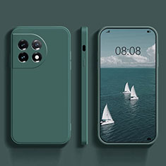 Custodia Silicone Ultra Sottile Morbida 360 Gradi Cover YK1 per OnePlus 11R 5G Verde