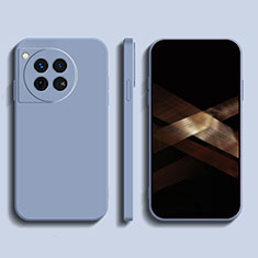 Custodia Silicone Ultra Sottile Morbida 360 Gradi Cover YK1 per OnePlus 12 5G Azzurro