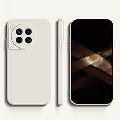 Custodia Silicone Ultra Sottile Morbida 360 Gradi Cover YK1 per OnePlus 12 5G Bianco