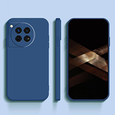 Custodia Silicone Ultra Sottile Morbida 360 Gradi Cover YK1 per OnePlus 12 5G Blu