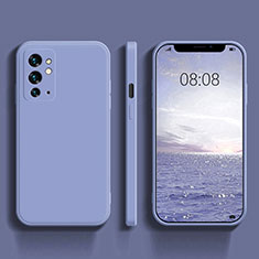 Custodia Silicone Ultra Sottile Morbida 360 Gradi Cover YK1 per OnePlus 9RT 5G Grigio Lavanda