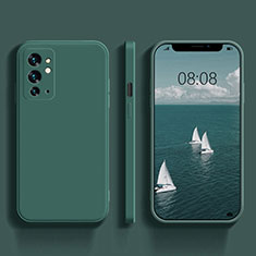 Custodia Silicone Ultra Sottile Morbida 360 Gradi Cover YK1 per OnePlus 9RT 5G Verde Notte