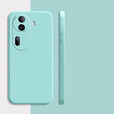 Custodia Silicone Ultra Sottile Morbida 360 Gradi Cover YK1 per Oppo Reno11 Pro 5G Ciano