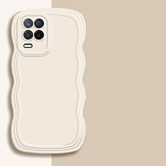 Custodia Silicone Ultra Sottile Morbida 360 Gradi Cover YK1 per Realme 8 5G Bianco