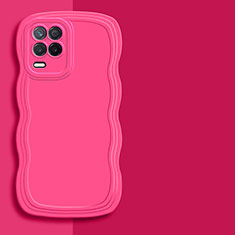 Custodia Silicone Ultra Sottile Morbida 360 Gradi Cover YK1 per Realme 8s 5G Rosa Caldo