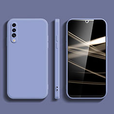 Custodia Silicone Ultra Sottile Morbida 360 Gradi Cover YK1 per Samsung Galaxy A70S Grigio Lavanda
