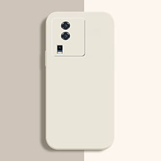 Custodia Silicone Ultra Sottile Morbida 360 Gradi Cover YK1 per Vivo iQOO Neo7 5G Bianco