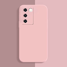 Custodia Silicone Ultra Sottile Morbida 360 Gradi Cover YK1 per Vivo V27 5G Rosa