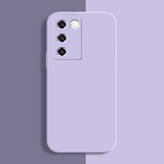 Custodia Silicone Ultra Sottile Morbida 360 Gradi Cover YK1 per Vivo V27 Pro 5G Lavanda