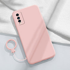 Custodia Silicone Ultra Sottile Morbida 360 Gradi Cover YK1 per Vivo Y11s Rosa