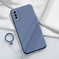 Custodia Silicone Ultra Sottile Morbida 360 Gradi Cover YK1 per Vivo Y20s Grigio Lavanda