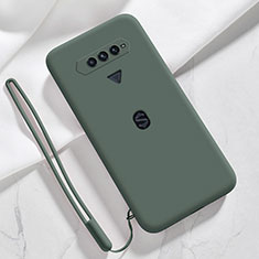 Custodia Silicone Ultra Sottile Morbida 360 Gradi Cover YK1 per Xiaomi Black Shark 4S 5G Verde Notte