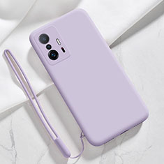 Custodia Silicone Ultra Sottile Morbida 360 Gradi Cover YK1 per Xiaomi Mi 11T Pro 5G Lavanda