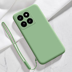 Custodia Silicone Ultra Sottile Morbida 360 Gradi Cover YK1 per Xiaomi Mi 14 5G Verde
