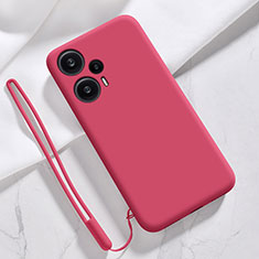 Custodia Silicone Ultra Sottile Morbida 360 Gradi Cover YK1 per Xiaomi Poco F5 5G Rosso