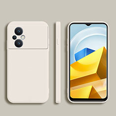 Custodia Silicone Ultra Sottile Morbida 360 Gradi Cover YK1 per Xiaomi Poco M5 4G Bianco