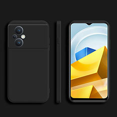 Custodia Silicone Ultra Sottile Morbida 360 Gradi Cover YK1 per Xiaomi Poco M5 4G Nero