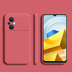 Custodia Silicone Ultra Sottile Morbida 360 Gradi Cover YK1 per Xiaomi Poco M5 4G Rosso