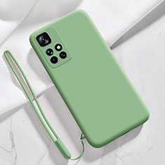 Custodia Silicone Ultra Sottile Morbida 360 Gradi Cover YK1 per Xiaomi Redmi 10 (2022) Verde