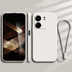 Custodia Silicone Ultra Sottile Morbida 360 Gradi Cover YK1 per Xiaomi Redmi 13C Bianco