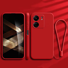 Custodia Silicone Ultra Sottile Morbida 360 Gradi Cover YK1 per Xiaomi Redmi 13C Rosso