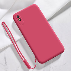 Custodia Silicone Ultra Sottile Morbida 360 Gradi Cover YK1 per Xiaomi Redmi 9A Rosso