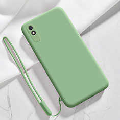 Custodia Silicone Ultra Sottile Morbida 360 Gradi Cover YK1 per Xiaomi Redmi 9A Verde