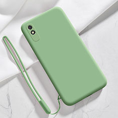 Custodia Silicone Ultra Sottile Morbida 360 Gradi Cover YK1 per Xiaomi Redmi 9i Verde
