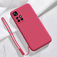 Custodia Silicone Ultra Sottile Morbida 360 Gradi Cover YK1 per Xiaomi Redmi Note 11 4G (2021) Rosso