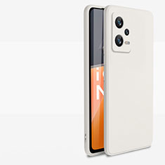 Custodia Silicone Ultra Sottile Morbida 360 Gradi Cover YK1 per Xiaomi Redmi Note 12 5G Bianco