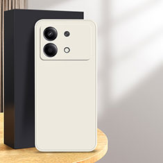 Custodia Silicone Ultra Sottile Morbida 360 Gradi Cover YK1 per Xiaomi Redmi Note 13R Pro 5G Bianco