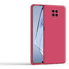Custodia Silicone Ultra Sottile Morbida 360 Gradi Cover YK1 per Xiaomi Redmi Note 9S Rosso