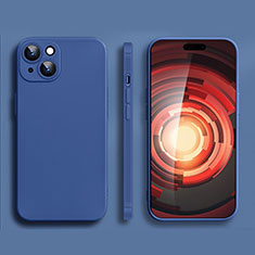 Custodia Silicone Ultra Sottile Morbida 360 Gradi Cover YK2 per Apple iPhone 13 Blu