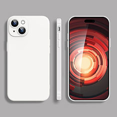 Custodia Silicone Ultra Sottile Morbida 360 Gradi Cover YK2 per Apple iPhone 14 Bianco