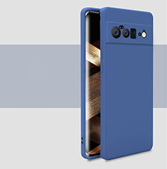 Custodia Silicone Ultra Sottile Morbida 360 Gradi Cover YK2 per Google Pixel 6 Pro 5G Blu