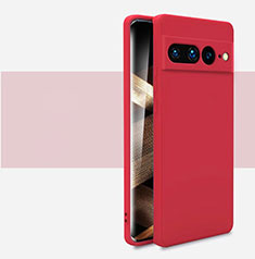Custodia Silicone Ultra Sottile Morbida 360 Gradi Cover YK2 per Google Pixel 7 Pro 5G Rosso