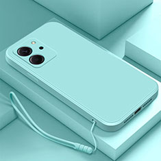 Custodia Silicone Ultra Sottile Morbida 360 Gradi Cover YK2 per Huawei Honor 80 SE 5G Azzurro