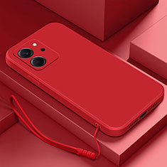 Custodia Silicone Ultra Sottile Morbida 360 Gradi Cover YK2 per Huawei Honor 80 SE 5G Rosso