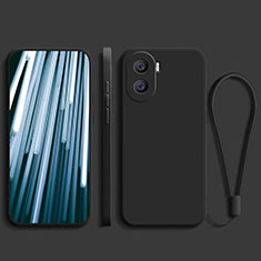 Custodia Silicone Ultra Sottile Morbida 360 Gradi Cover YK2 per Huawei Honor X40i 5G Nero